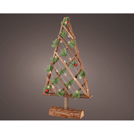 Ãrvore decorativa em madeira micro leds, 48 cm_0