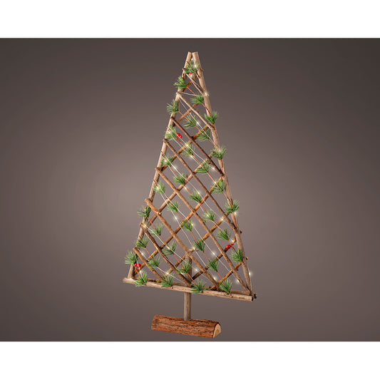 Ãrvore decorativa em madeira micro led, 80 cm_0