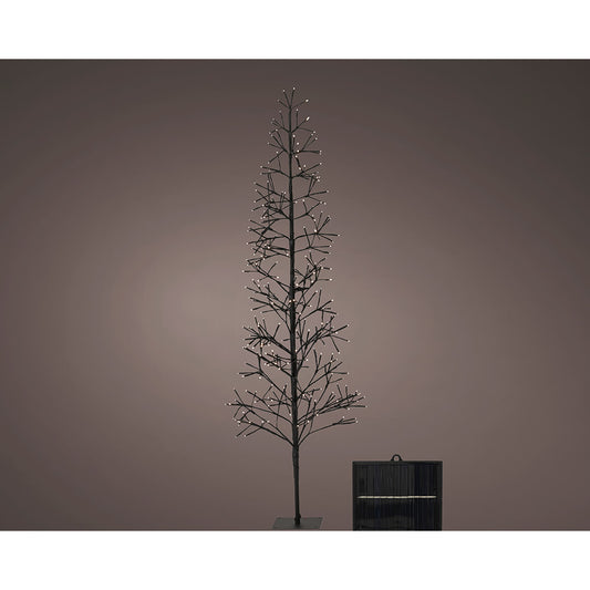 Ãrvore microled solar, luz intermitente, 192 leds, branco quente._0