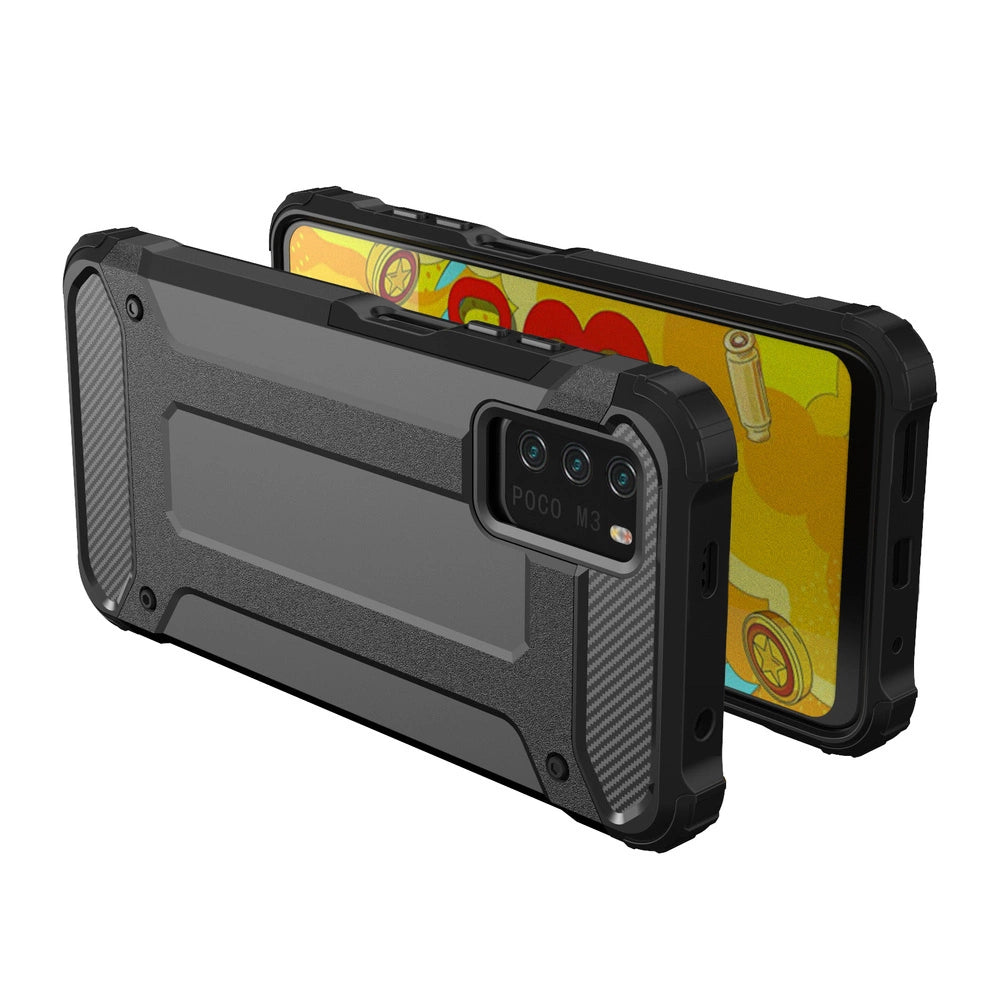 Hybrid Armor Case Tough Rugged Cover for Xiaomi Redmi Note 10 5G / Poco M3 Pro golden_5