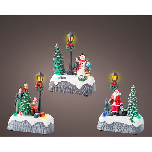 Figura de natal led com candeeiro de rua, 3 modelos_0