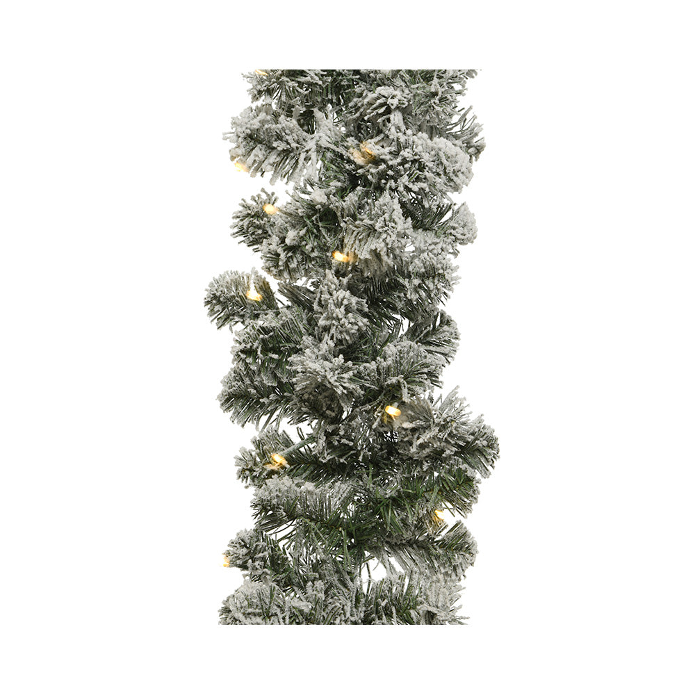 Grinalda imperial nevada, intermitente, 50 leds, branco quente_0