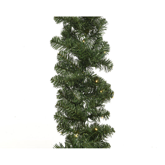 Grinalda imperial nevada, intermitente, 50 leds, 270x12cm, branco quente. lumineo_0