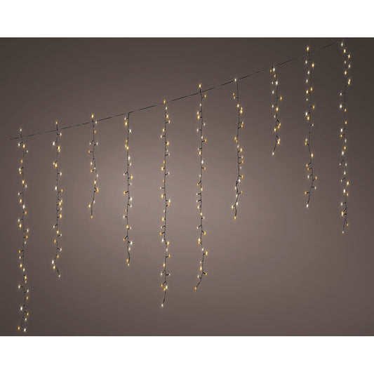 Cortina led intermitente, 256 leds, 375x60cm, branco quente._0