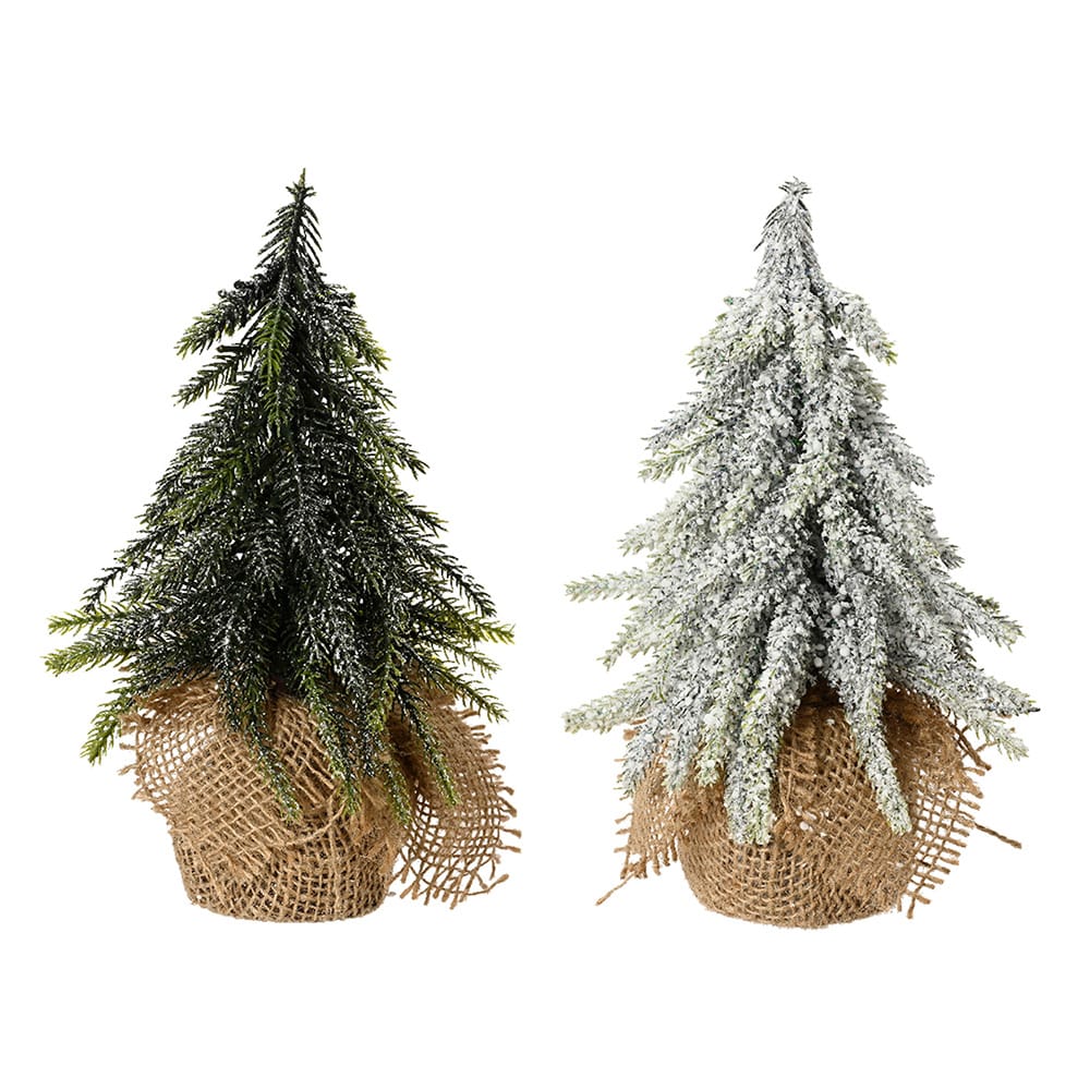 Mini pinheiro com vaso de juta, modelos vÃ¡rios, Ã¸12 x 20 cm_0