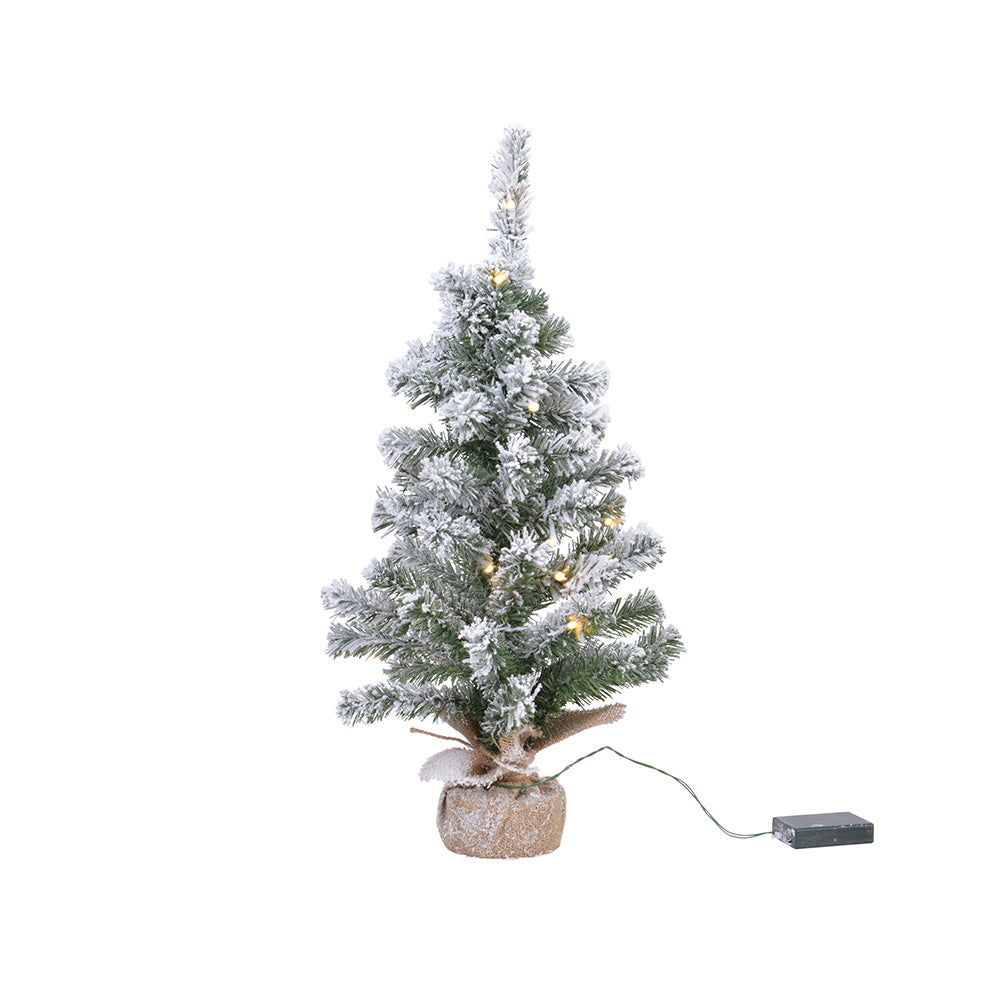 Mini pinheiro imperial com micro led, luz fixa branco quente, Ã¸36x60cm._0