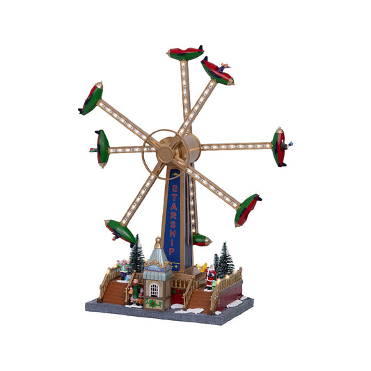 Carrossel de natal com led 36,5 x 19,00 x 47,60 cm_0