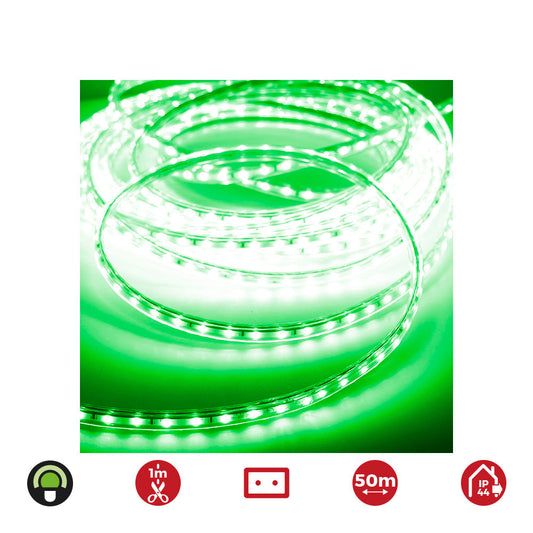 Tira led 50m. 60 leds/m 4,2w/m verde ip44 edm 220-240v (uso interior-exterior)_0