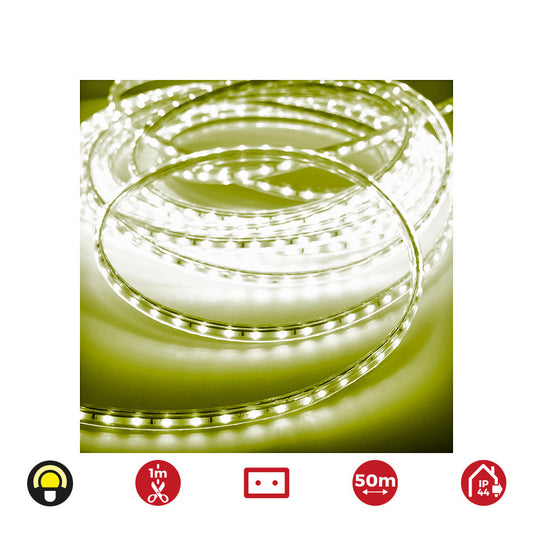Tira led 50m. 60 leds/m 4,2w/m amarelo ip44 edm 220-240v_0