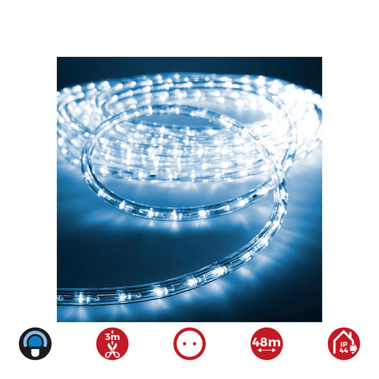 Tubo flexivel led multifunÃ§Ãµes 2 vias 48m.ip44 36 leds/m azul_0