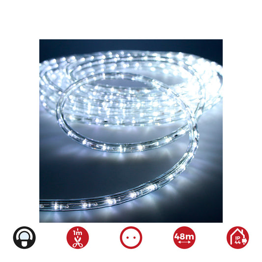 Tubo flexÃ­vel fixo 2 vias 48m. 30 leds/m ip44 branco frio_0