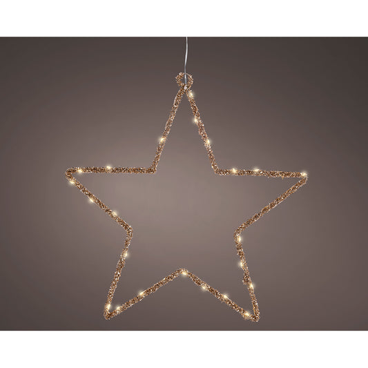 Luz led decorativa estrela interior 38 x 38 cm_0