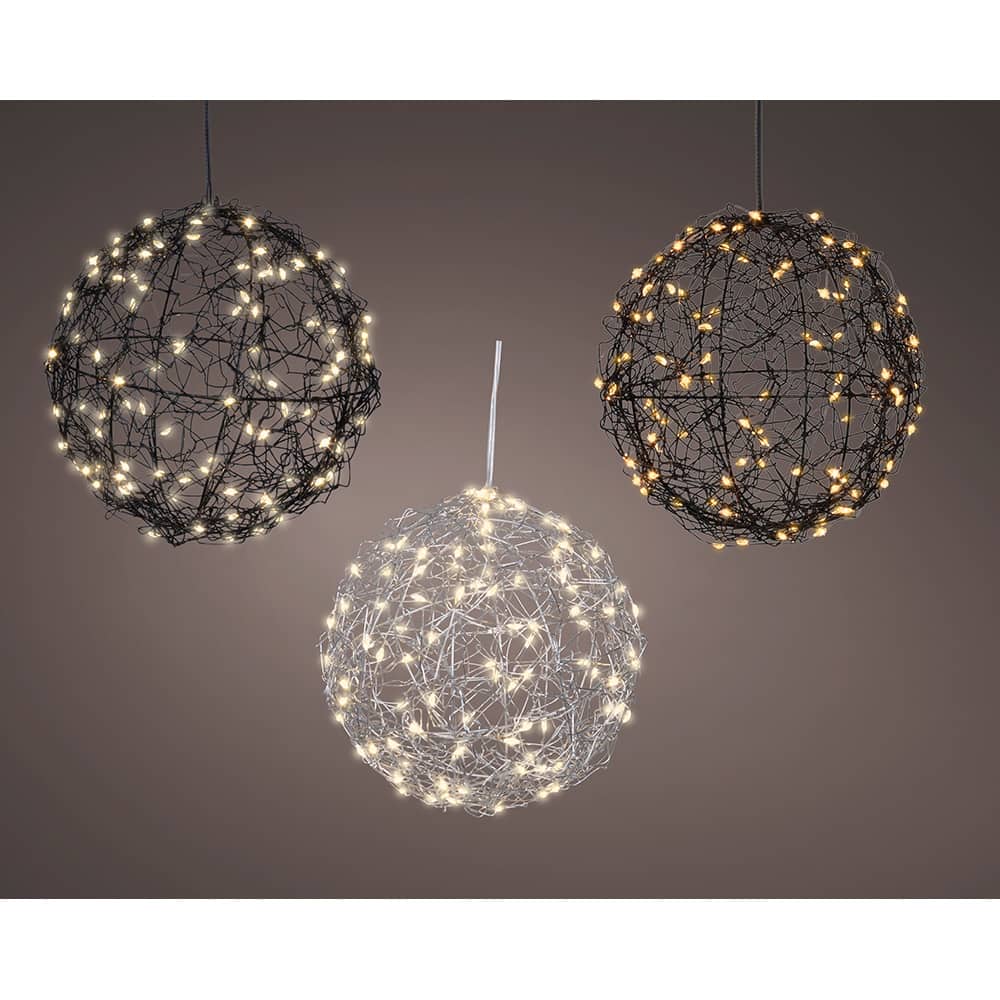 Bola led para exterior cores variadas Ã¸15 cm_0