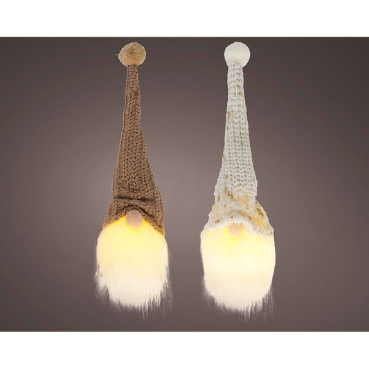 Figura gnome com luz fixa 6 x 20 x 6 cm, vÃ¡rias cores_0