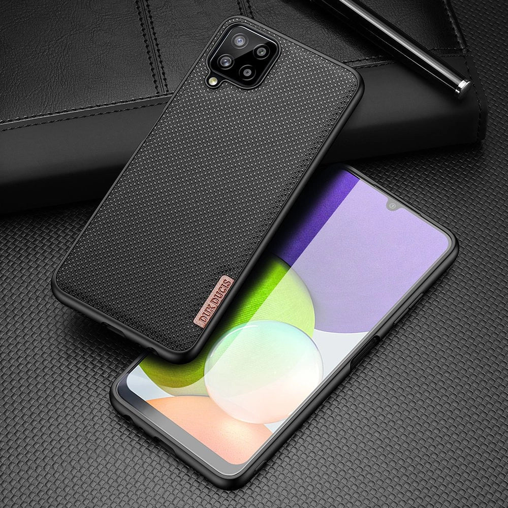 Dux Ducis Fino case covered with nylon material for Samsung Galaxy A22 4G black_1