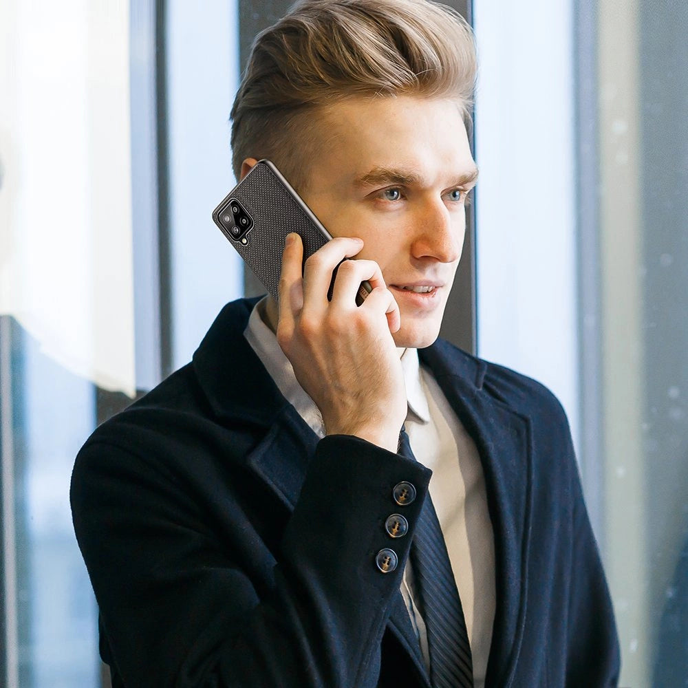 Dux Ducis Fino case covered with nylon material for Samsung Galaxy A22 4G black_8