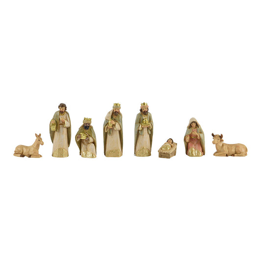 PresÃ©pio em poliresina com 8 figuras_0