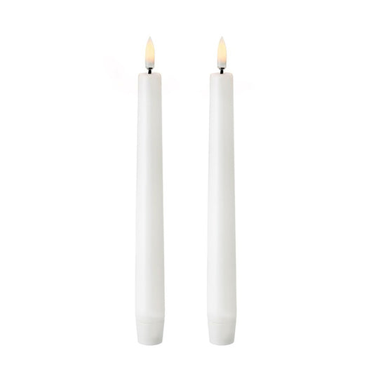 Vela de cera led branco Ã¸2,2 x 24,5 cm. pack 2un_0