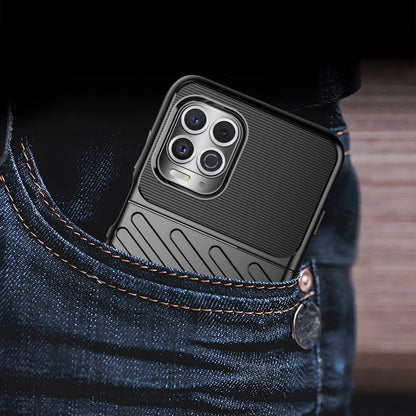 Thunder Case Flexible Tough Rugged Cover TPU Case for Motorola Moto G100 / Edge S black_7