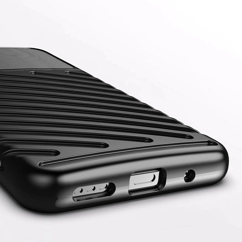 Thunder Case Flexible Tough Rugged Cover TPU Case for Xiaomi Redmi Note 10 5G / Poco M3 Pro black_8