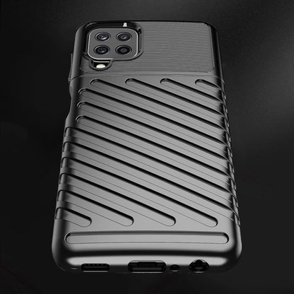 Thunder Case Flexible Tough Rugged Cover TPU Case for Samsung Galaxy A22 4G blue_5