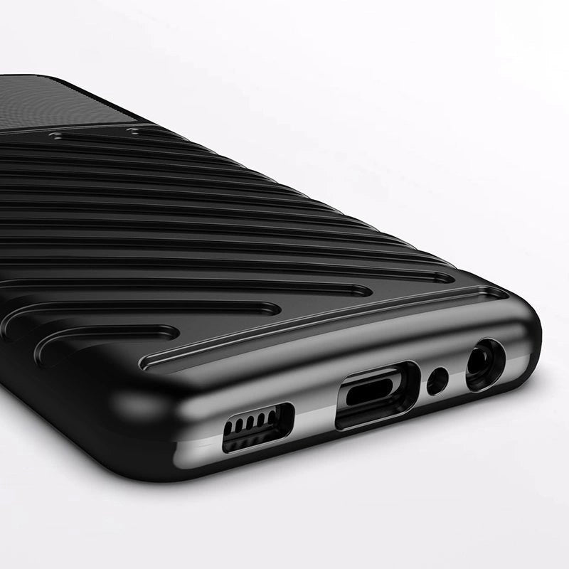 Thunder Case Flexible Tough Rugged Cover TPU Case for Samsung Galaxy A22 4G black_9