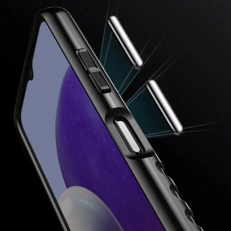Thunder Case Flexible Tough Rugged Cover TPU Case for Samsung Galaxy A22 5G black_10