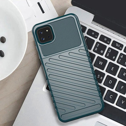 Thunder Case Flexible Tough Rugged Cover TPU Case for Samsung Galaxy A22 5G black_4