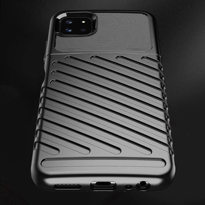 Thunder Case Flexible Tough Rugged Cover TPU Case for Samsung Galaxy A22 5G black_5
