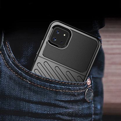 Thunder Case Flexible Tough Rugged Cover TPU Case for Samsung Galaxy A22 5G black_7