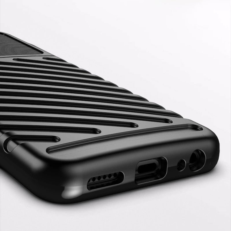 Thunder Case Flexible Tough Rugged Cover TPU Case for Samsung Galaxy A22 5G black_9