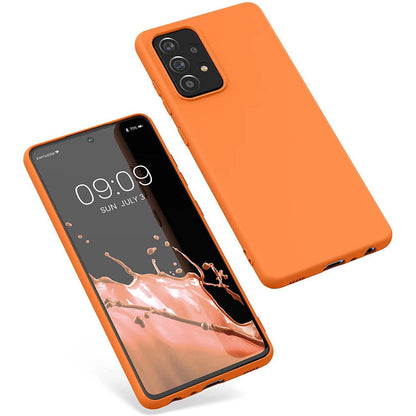 Silicone Case Soft Flexible Rubber Cover for Samsung Galaxy A22 4G red_4