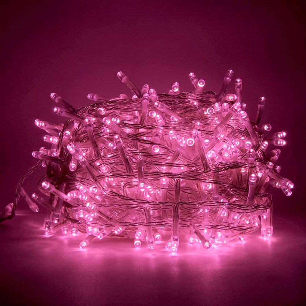 Guirlanda multifuncional com 500 leds rosa, ip44_0