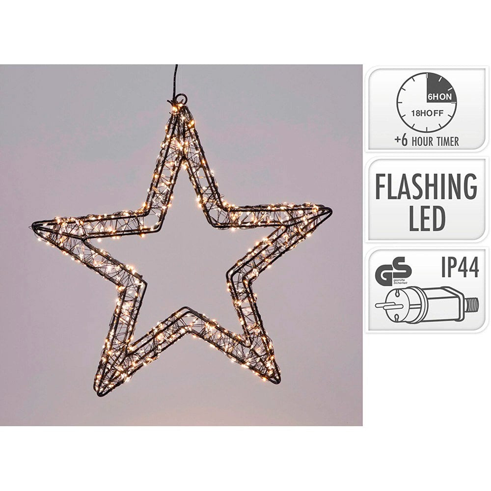 Estrela de natal, uso exterior, luz quente extra, regulÃ¡vel, 1200 leds, 56 x 56 cm_0