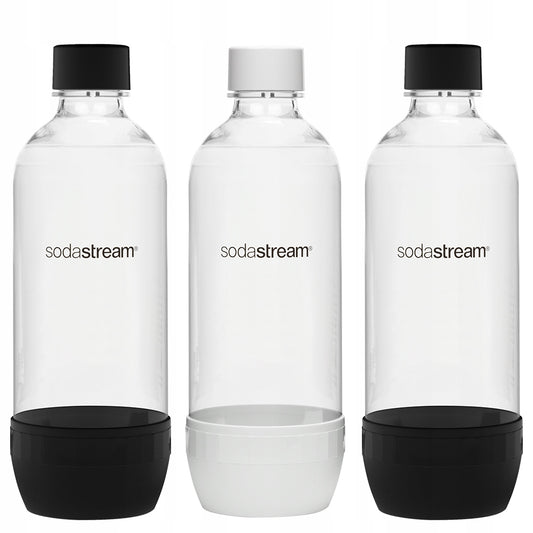 Pack 3x Garrafas de 1L PET de Carbonatação SODASTREAM Universal