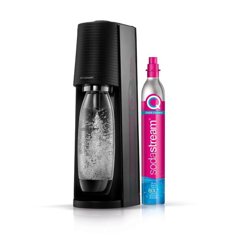 SodaStream Terra Carbonator Preto com Garrafa 1L e Cilindro CO2