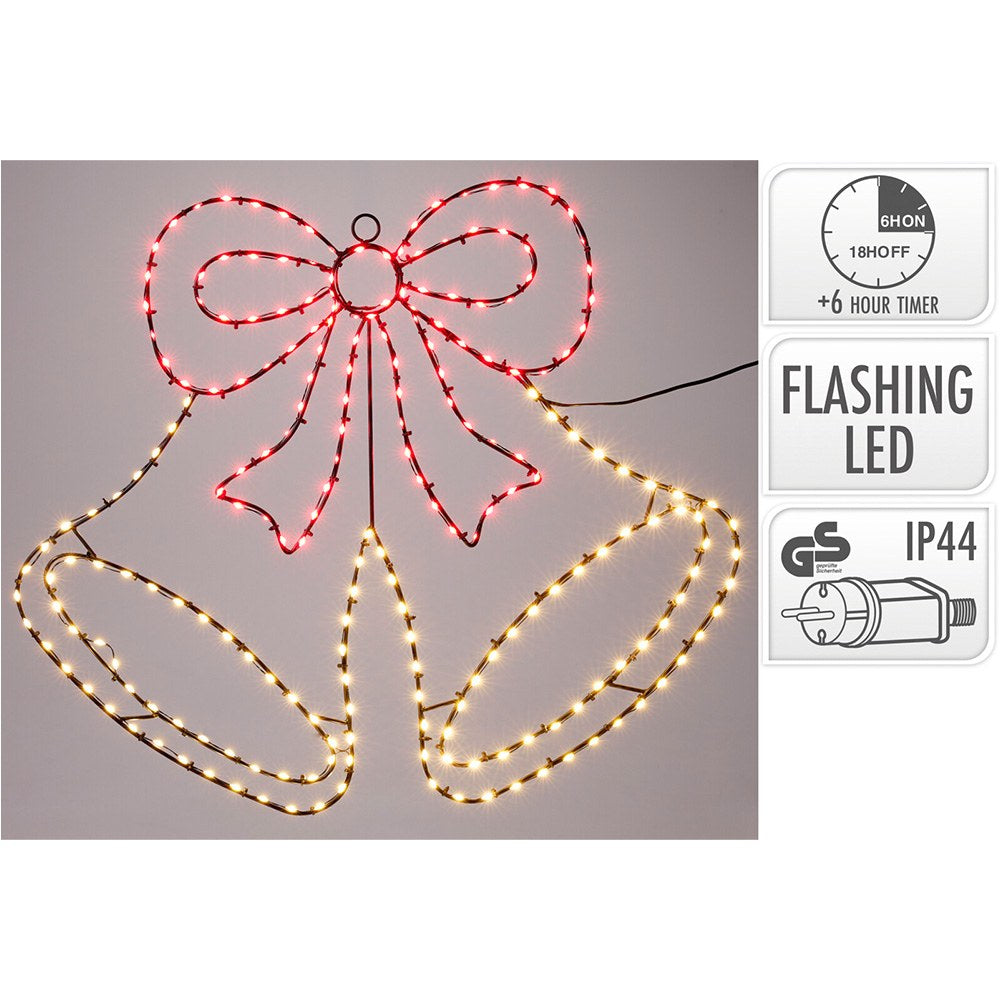 Sino de natal em led, figura de 60 cm_0