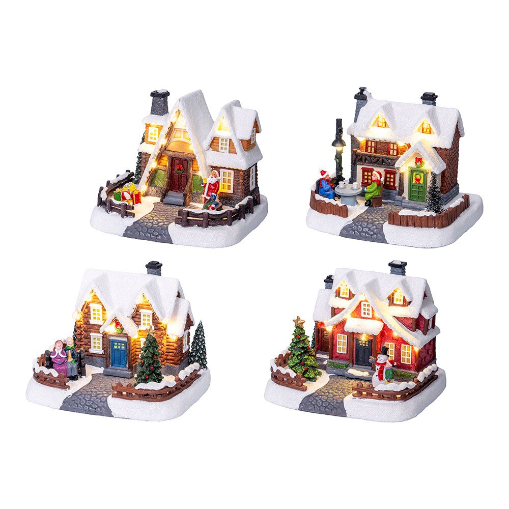 Casa de natal led com luz fixa, vÃ¡rios modelos_0