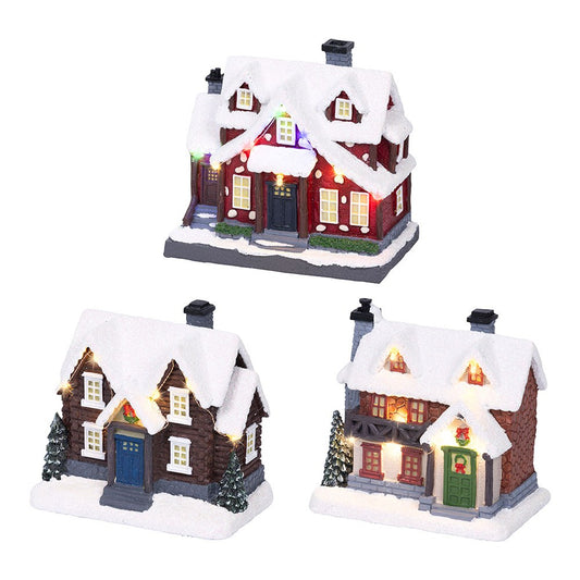 Casa de natal led com luz fixa, vÃ¡rios modelos_0