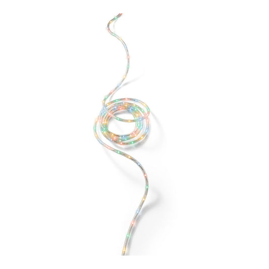 CordÃ£o de luzes led multicoloridas, para uso externo, 216 leds, 8 funÃ§Ãµes, fio prateado, 9 m_0