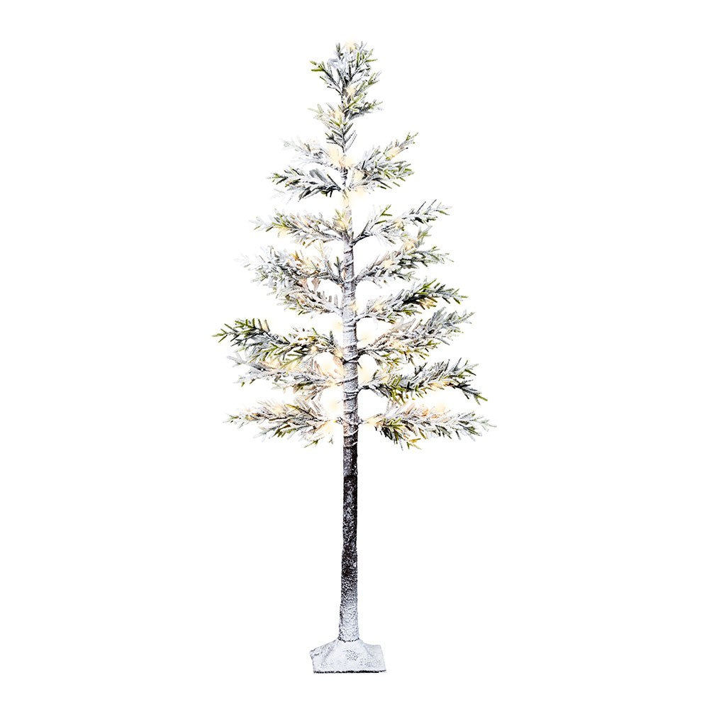Ãrvore de neve led com funÃ§Ã£o de luz fixa e intermitente para uso externo, 1,5 m_0