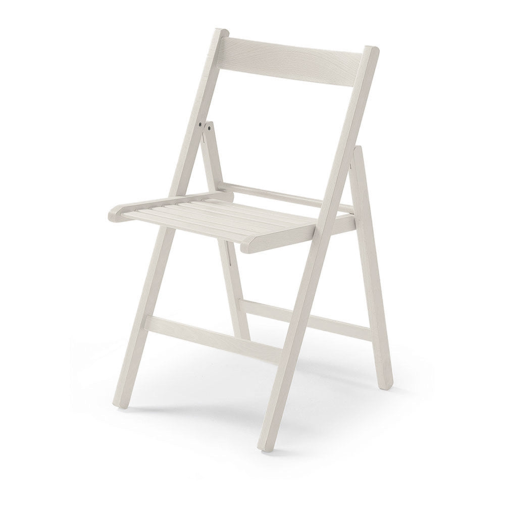 Cadeira dobravel de madeira natural cor branco bruta 79x42,5x47,5cm_0
