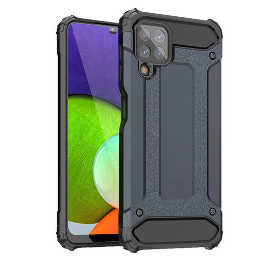 Hybrid Armor Case Tough Rugged Cover for Samsung Galaxy A22 4G blue_0