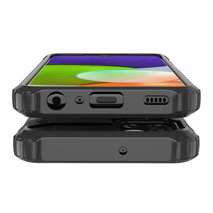 Hybrid Armor Case Tough Rugged Cover for Samsung Galaxy A22 4G silver_5