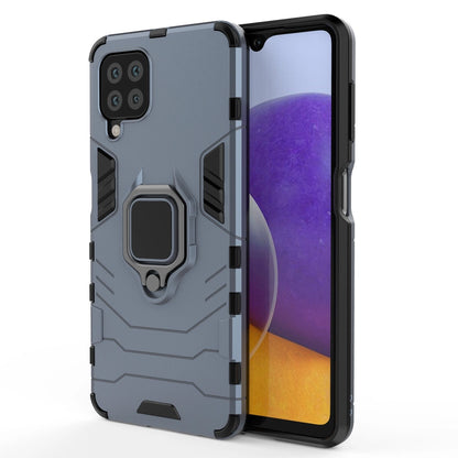 Ring Armor Case Kickstand Tough Rugged Cover for Samsung Galaxy A22 4G blue_0
