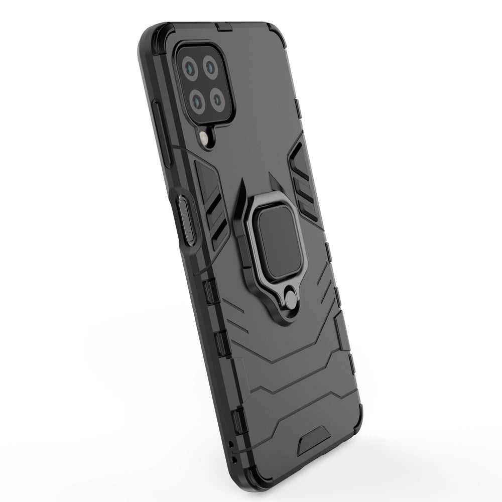 Ring Armor Case Kickstand Tough Rugged Cover for Samsung Galaxy A22 4G blue_6