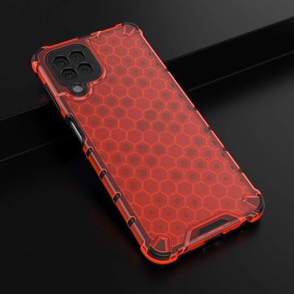 Honeycomb Case armor cover with TPU Bumper for Samsung Galaxy A22 4G red_13