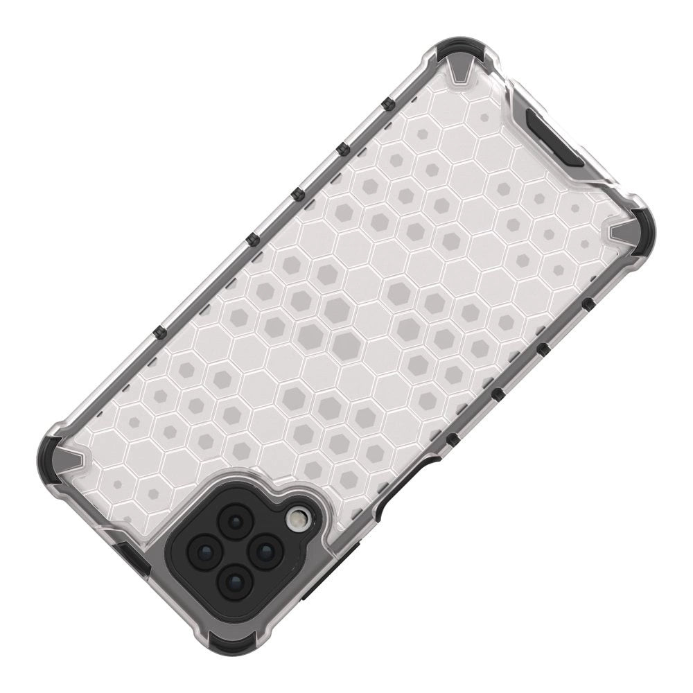 Honeycomb Case armor cover with TPU Bumper for Samsung Galaxy A22 4G transparent_6