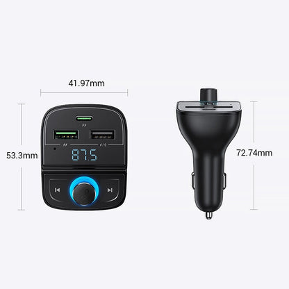 Ugreen FM Transmitter Bluetooth 5.0 MP3 car charger 3x USB TF micro SD 4.8 A black (CD229)_8