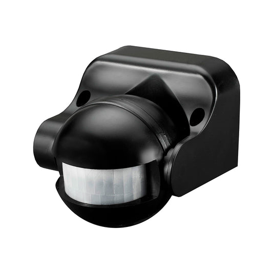 Detector de movimento com regulador noite/dia ajustÃ¡vel 180Â° ip44 preto_0